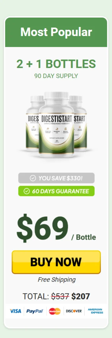 Digestistart™ 3 bottles pricing